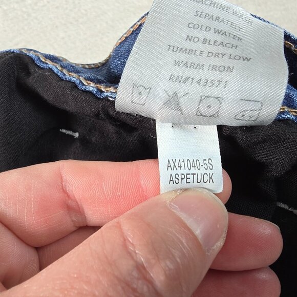 Axel Jeans Mens 38x32 Blue Bootcut Aspetuck Denim Whiskers Western Rugged Urban - Picture 10 of 13